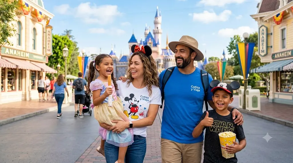 Diversión de vacaciones familiares en Disney California